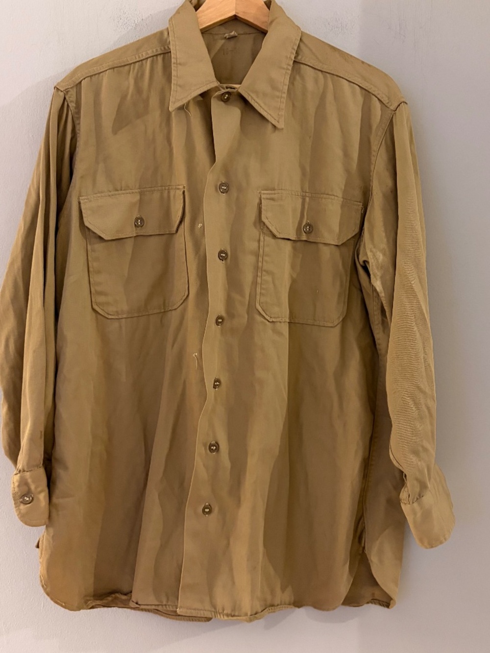 WWII vintage us army dress shirt